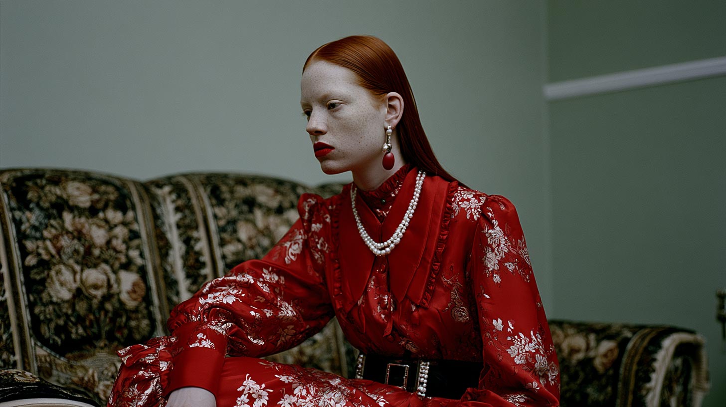 Photographie de mode IA pour une campagne haute couture à Genève