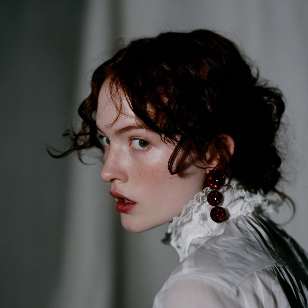 Portrait de mode IA pour un magazine beauté à Genève