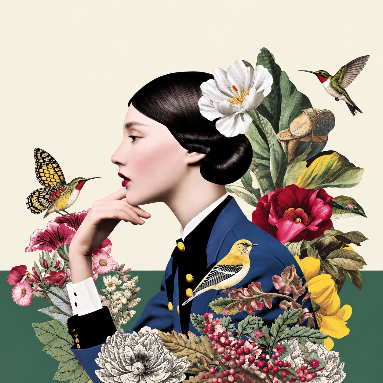 Illustration IA de mode et de luxe pour une campagne à Lausanne