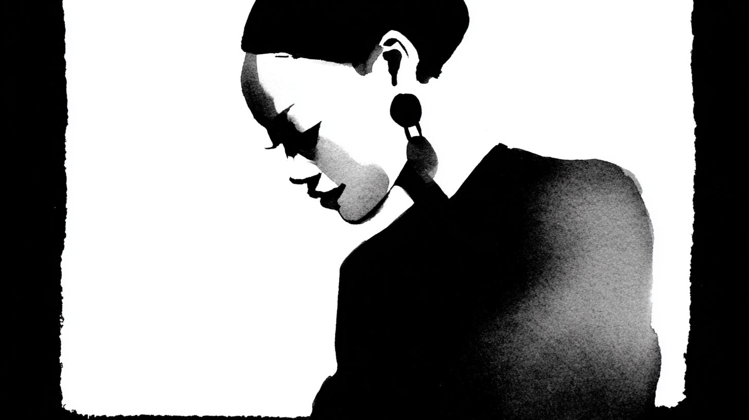 Illustration graphique noir et blanc IA à Lausanne