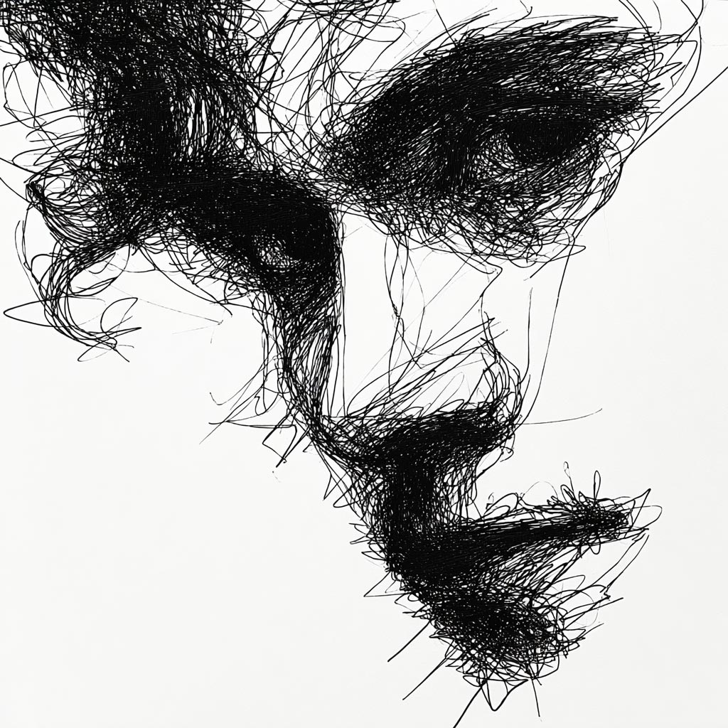 Illustration de portrait IA pour la presse à Lausanne